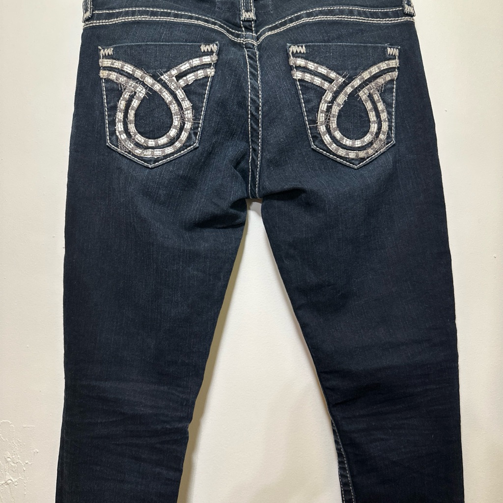 Big Star Dark Blue Straight Leg Jeans Size 28r